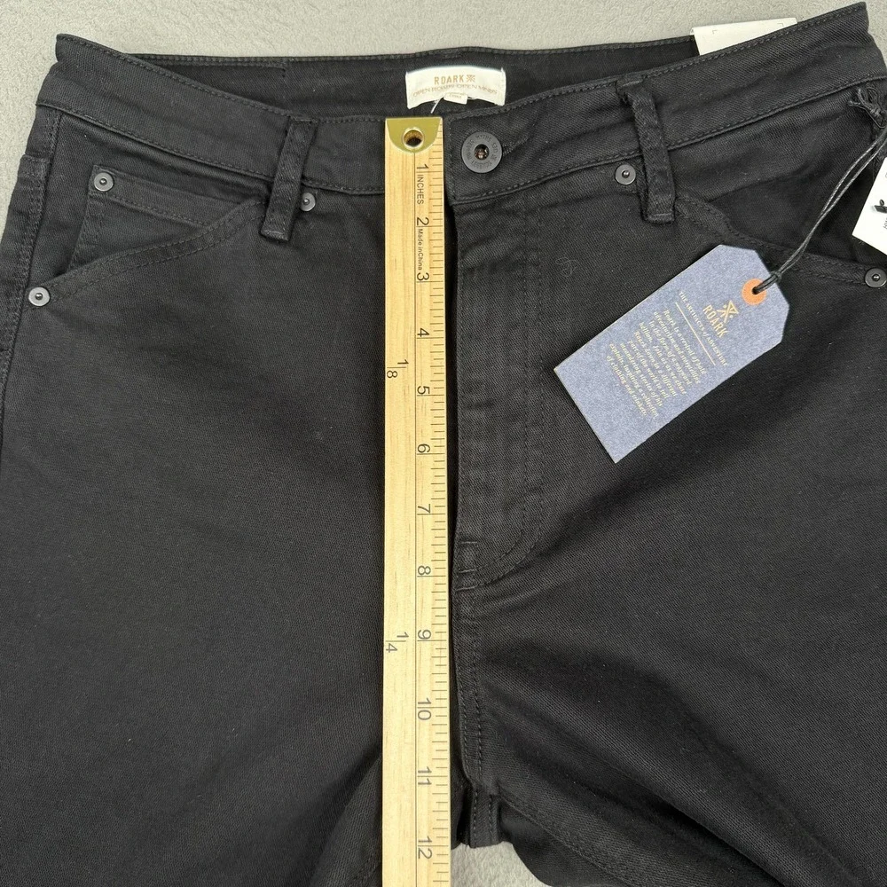 Roark HWY 395 Stovepipe Jeans Womens 29 Black High Rise Denim Pants Casual - Picture 8 of 13